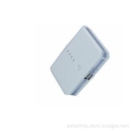 White 8800mAh IPod External Battery Power Bank With ABS Dua